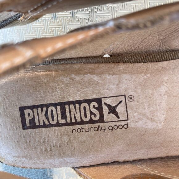 Pikolinos Size 38 / 7.5 - 8 Gandia Perforated Nude - Picture 6 of 9